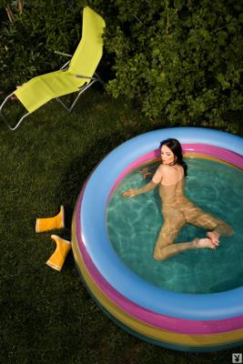 Katie Fey - Backyard Pool - Photo 32 by Playboy