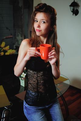 Mila Azul - Morning Coffee - Photo 2 by SexArt